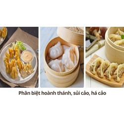 Phân biệt hoành thánh, sủi cảo, há cảo