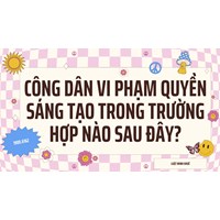 Công dân vi phạm quyền sáng tạo trong trường hợp nào sau đây?