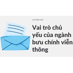Vai trò chủ yếu của ngành bưu chính viễn thông