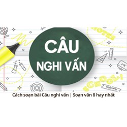 Cách soạn bài Câu nghi vấn | Soạn văn lớp 8 hay nhất