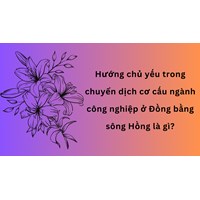Hướng chủ yếu trong chuyển dịch cơ cấu ngành công nghiệp ở Đồng bằng sông Hồng là gì?