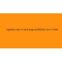 Nghiên cứu về tích hợp sổ BHXH vào VNeID