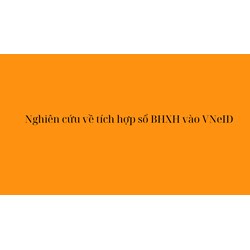 Nghiên cứu về tích hợp sổ BHXH vào VNeID