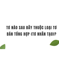 Tơ nào sau đây thuộc loại tơ bán tổng hợp (tơ nhân tạo)?