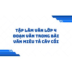 Tập làm văn lớp 4 Đoạn văn trong bài văn miêu tả cây cối