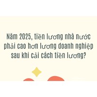 Năm 2025, tiền lương nhà nước phải cao hơn lương doanh nghiệp sau khi cải cách tiền lương?