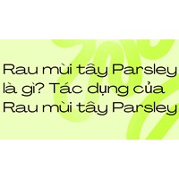 Rau mùi tây Parsley là gì? Tác dụng của Rau mùi tây Parsley