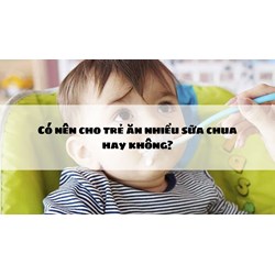Có nên cho trẻ ăn nhiều sữa chua hay không?