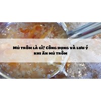 Mủ trôm là gì? Công dụng và lưu ý khi ăn mủ trôm