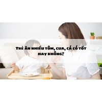 Trẻ ăn nhiều tôm, cua, cá có tốt hay không?