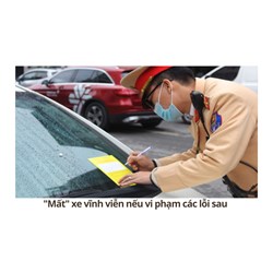 "Mất" xe vĩnh viễn nếu vi phạm các lỗi sau