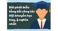 Bài phát biểu tổng kết công tác Hội khuyến học hay, ý nghĩa nhất
