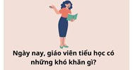 Ngày nay, giáo viên tiểu học có những khó khăn gì?