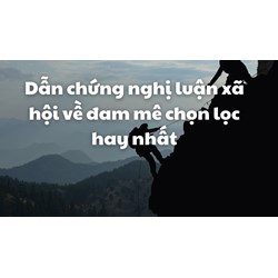 Dẫn chứng nghị luận xã hội về đam mê chọn lọc hay nhất