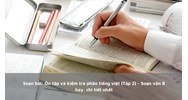 Soạn bài: Ôn tập và kiểm tra phần tiếng việt (Tập 2) - Soạn văn lớp 8 hay nhất