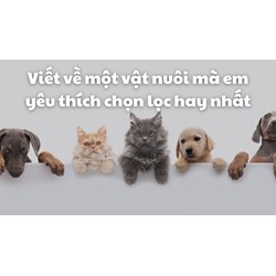 Viết về một vật nuôi mà em yêu thích chọn lọc hay nhất