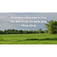 Những trường hợp bị thu hồi đất vì lợi ích quốc gia, công cộng