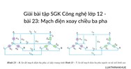 Giải bài tập SGK Công nghệ lớp 12 - bài 23: Mạch điện xoay chiều ba pha