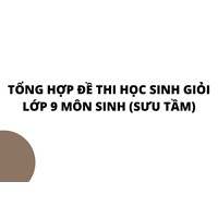 Tổng hợp đề thi học sinh giỏi lớp 9 môn Sinh (sưu tầm)
