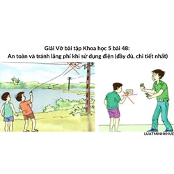 Giải Vở bài tập Khoa học 5 bài 48: An toàn và tránh lãng phí khi sử dụng điện