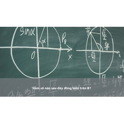 Hàm số nào sau đây đồng biến trên R?