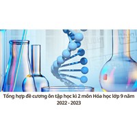 Tổng hợp đề cương ôn tập học kì 2 môn Hóa học lớp 9