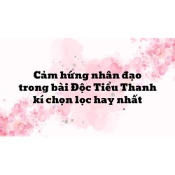 Cảm hứng nhân đạo trong bài Độc Tiểu Thanh kí chọn lọc hay nhất