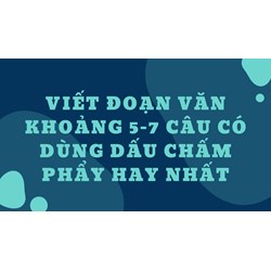 Viết đoạn văn khoảng 5-7 câu có dùng dấu chấm phẩy hay nhất