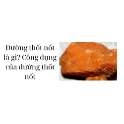 Đường thốt nốt là gì? Công dụng của đường thốt nốt