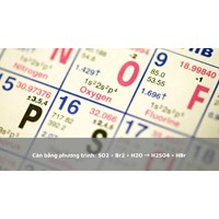 Cân bằng phương trình: SO2 + Br2 + H2O → H2SO4 + HBr