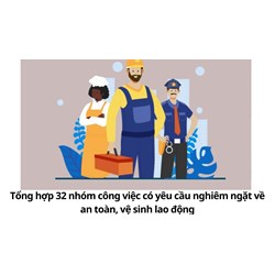 Tổng hợp 32 nhóm công việc có yêu cầu nghiêm ngặt về an toàn, vệ sinh lao động