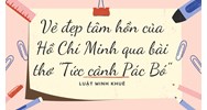 Vẻ đẹp tâm hồn của Hồ Chí Minh qua bài thơ "Tức cảnh Pác Bó"