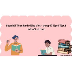 Soạn bài Thực hành tiếng Việt - trang 47 lớp 6 Tập 2 Kết nối tri thức