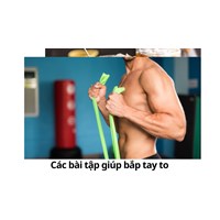 Các bài tập giúp bắp tay to