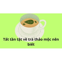 Tất tần tật về trà thảo mộc nên biết