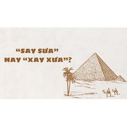 "Say sưa" hay "xay xưa" từ nào là đúng chính tả tiếng Việt?