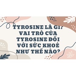 Tyrosine là gì? Vai trò của Tyrosine đối với sức khoẻ như thế nào?