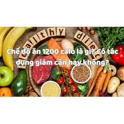 Chế độ ăn 1200 calo là gì? Có tác dụng giảm cân hay không?