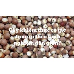 Cây khiếm thực có tác dụng gì theo kinh nghiệm dân gian?
