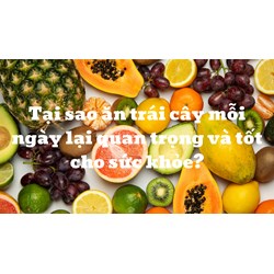 Tại sao ăn trái cây mỗi ngày lại quan trọng và tốt cho sức khỏe?