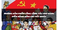 Hướng dẫn phân công công tác cho đảng viên hằng năm chi tiết nhất