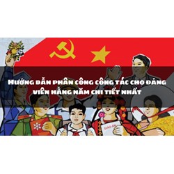 Hướng dẫn phân công công tác cho đảng viên hằng năm chi tiết nhất