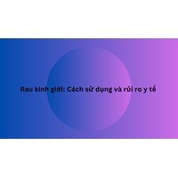 Rau kinh giới: Cách sử dụng và rủi ro y tế