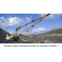 Giải đáp: Tài nguyên khoáng sản nổi bật của vùng Đông Nam Bộ là...?
