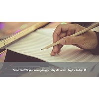 Soạn bài Tôi yêu em ngắn gọn, đầy đủ nhất - Ngữ văn lớp 11