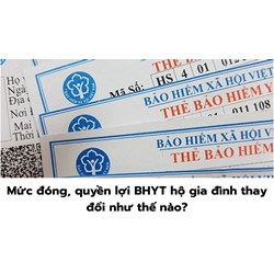 Mức đóng, quyền lợi BHYT hộ gia đình thay đổi như thế nào?