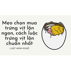 Mẹo chọn mua trứng vịt lộn ngon, cách luộc trứng vịt lộn chuẩn nhất