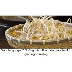 Giá xào gì ngon? Những cách làm món giá xào đơn giản ngon miệng