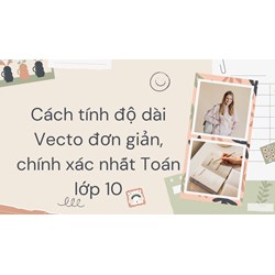Cách tính độ dài Vecto đơn giản, chính xác nhất Toán lớp 10