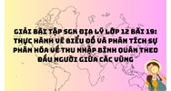 Giải bài tập SGK Địa lý lớp 12 Bài 19: Thực hành vẽ biểu đồ và phân tích sự phân hóa về thu nhập bình quân theo đầu người giữa các vùng